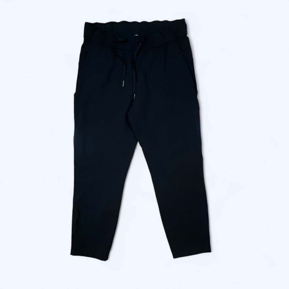 Lululemon‎ Black Draw String Pants size 8 RLT2-43
